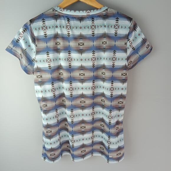 Ariat Laguna Zia Western Southwestern Active V-Neck Top - Picture 4 of 4